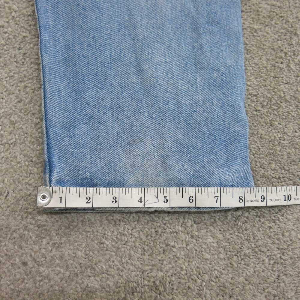 Wrangler Jeans Mens 36X32 Blue Denim Straight Leg… - image 7