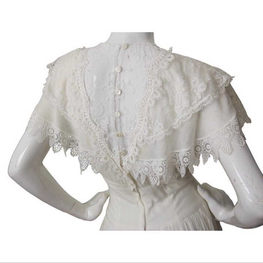 Jessica McClintock Vintage White Dress - image 3
