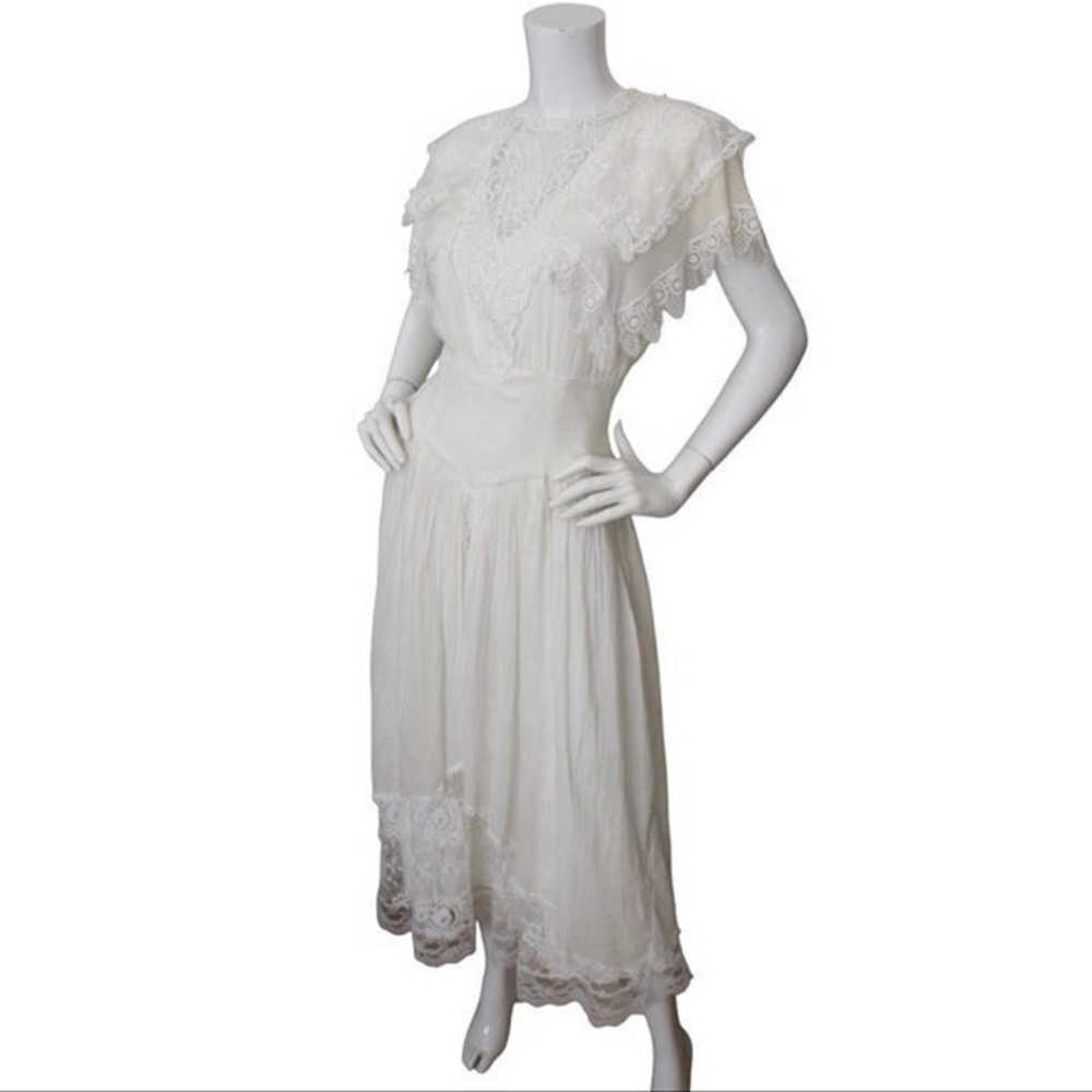 Jessica McClintock Vintage White Dress - image 4