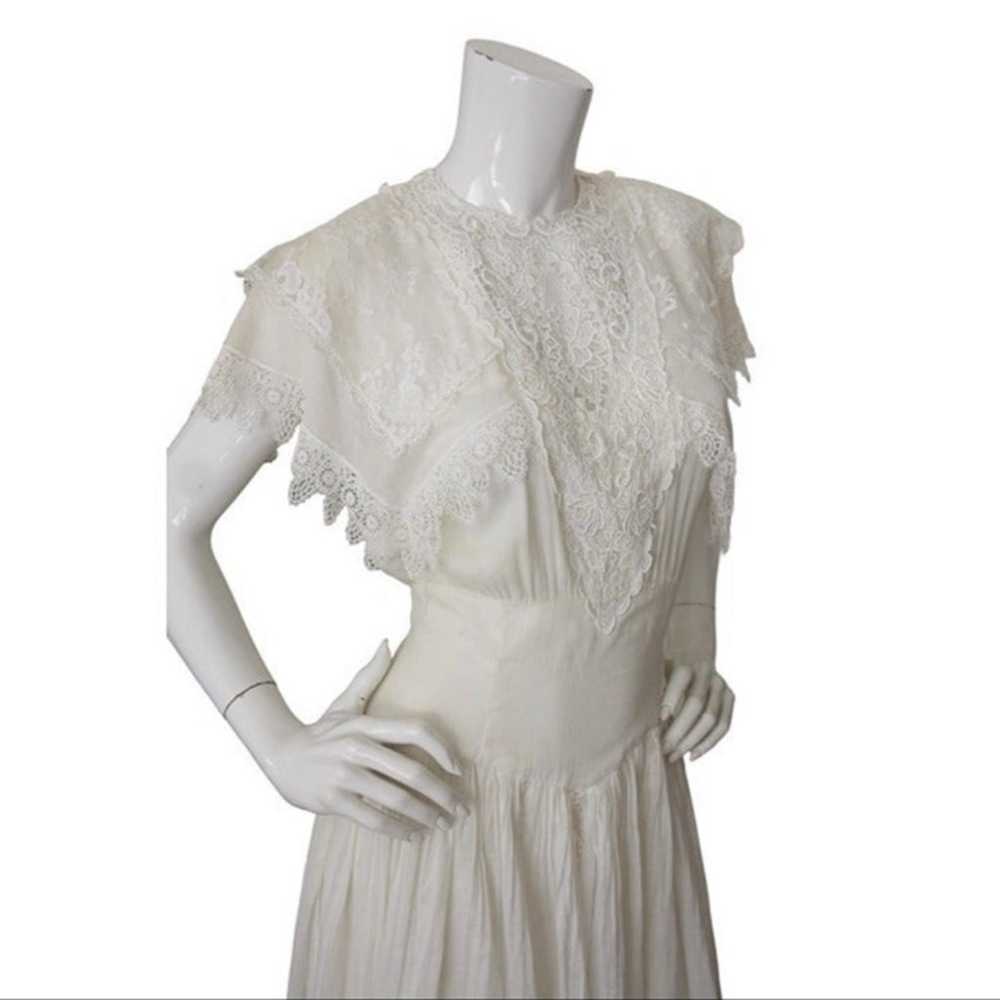 Jessica McClintock Vintage White Dress - image 5