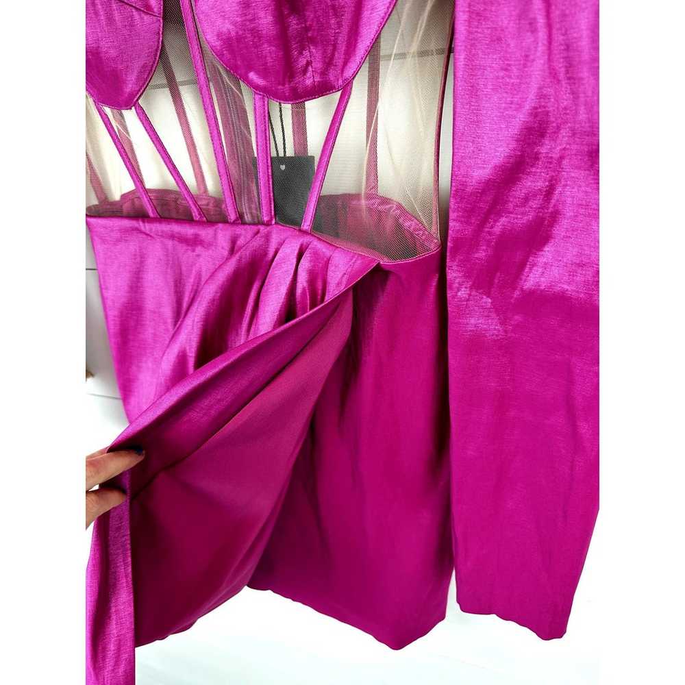 NWT NBD Talulla Mini Dress in Fuchsia sz M (minor… - image 9