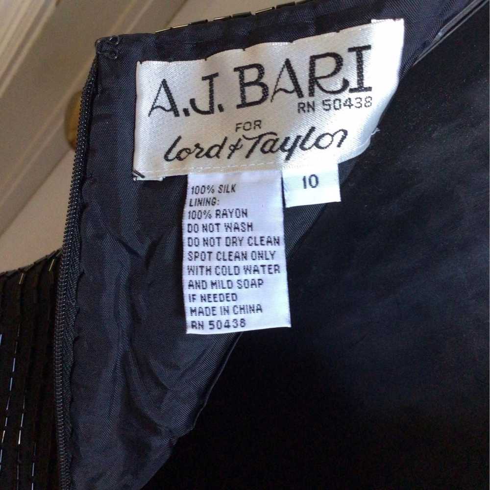 VTG A.J. Bari for Lord & Taylor long Black Formal… - image 3