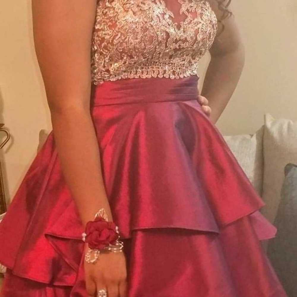 Maroon Mini Prom/Homecoming Dress - image 1