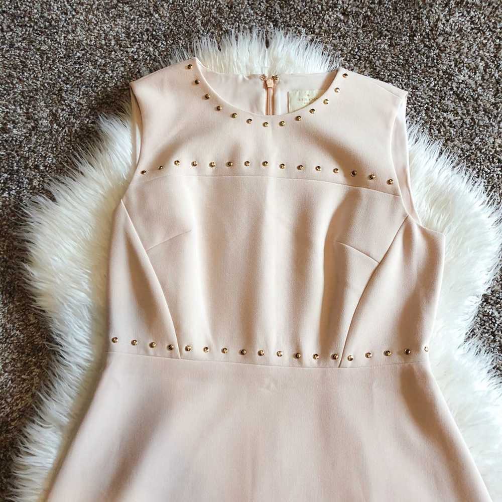 Kate spade stud fit and flare pink dress - image 2