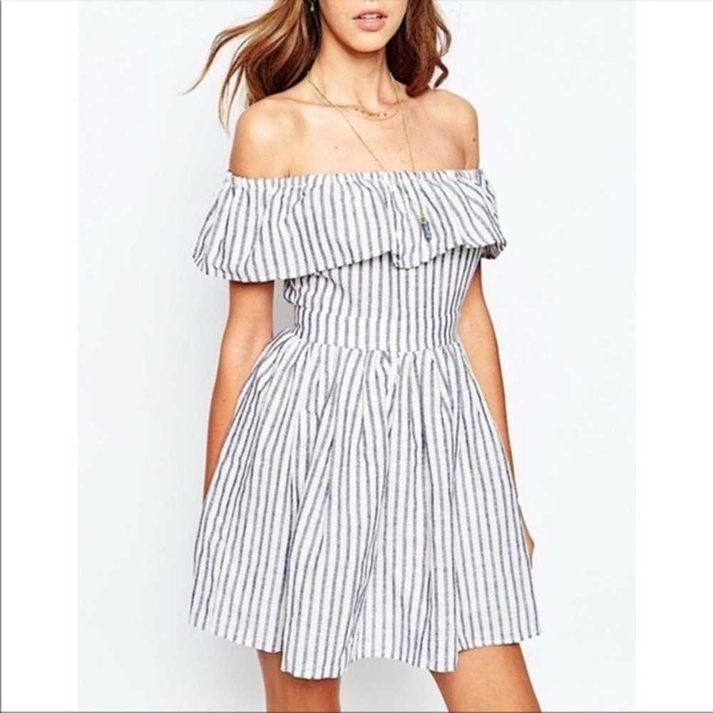 The Jetset Diaries Striped Off the Shoulder Dress - image 2