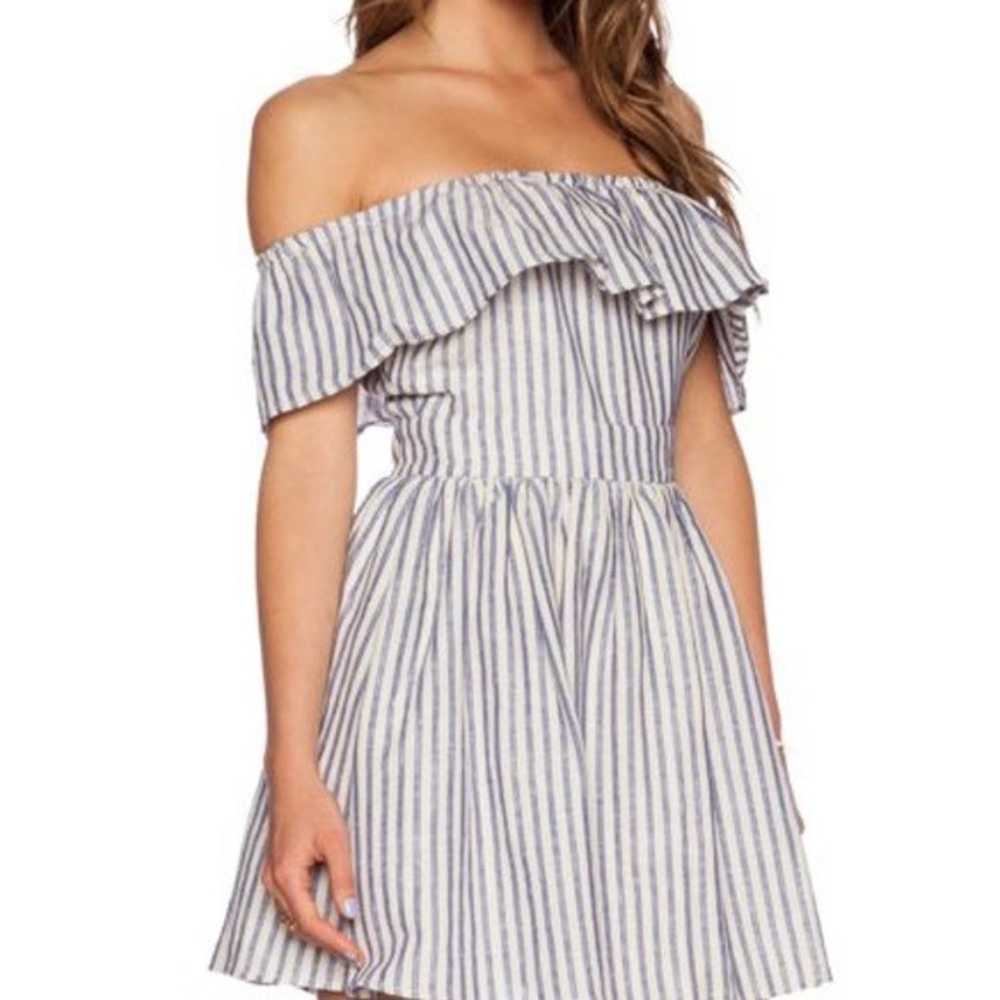 The Jetset Diaries Striped Off the Shoulder Dress - image 4