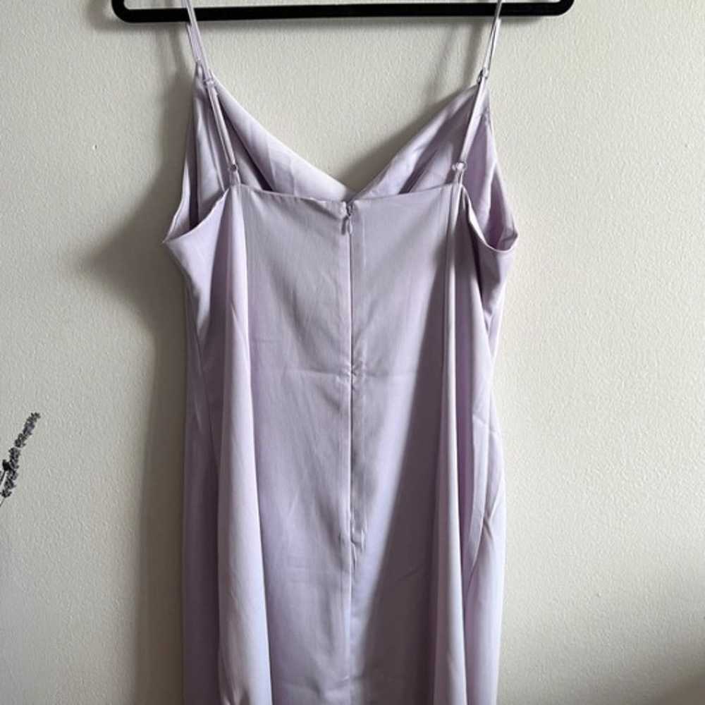 Scoop Neck Lilac Dress - image 2