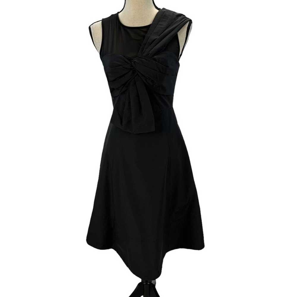 Kate Spade Bow Front Faille Midi Cocktail Dress -… - image 1