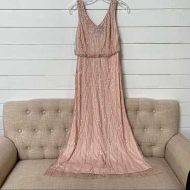 Adrianna Papell Bead & Sequin Maxi Dress