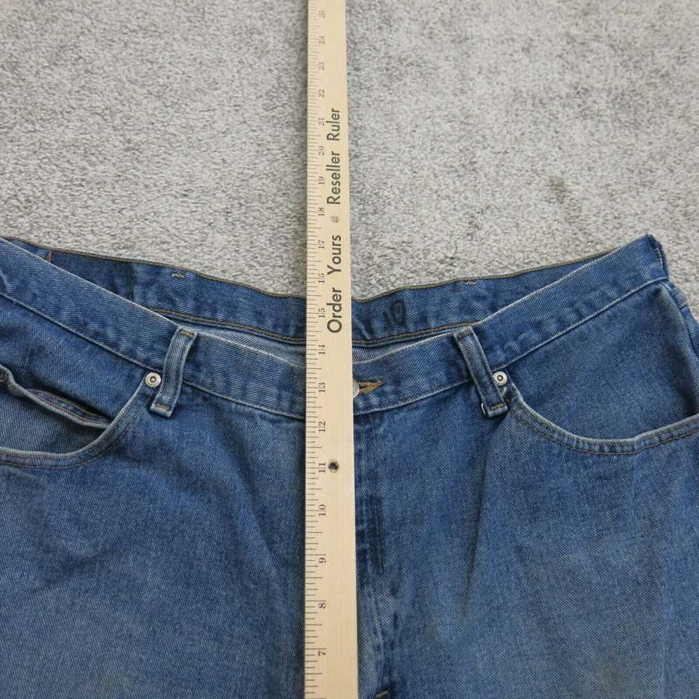 Wrangler Jeans Mens 40X32 Blue High Rise Denim St… - image 3