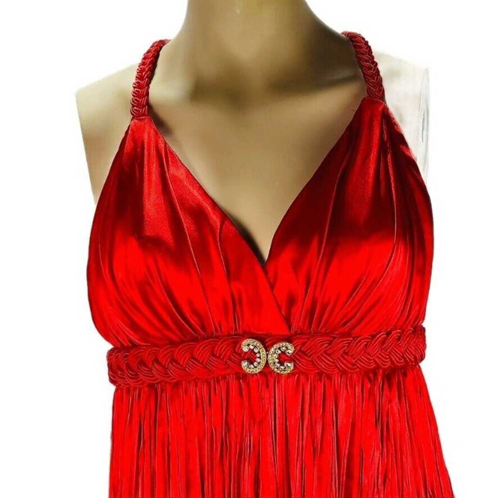 MAC DUGGAL Womens Dress Size 01 Red Polyester Gow… - image 10