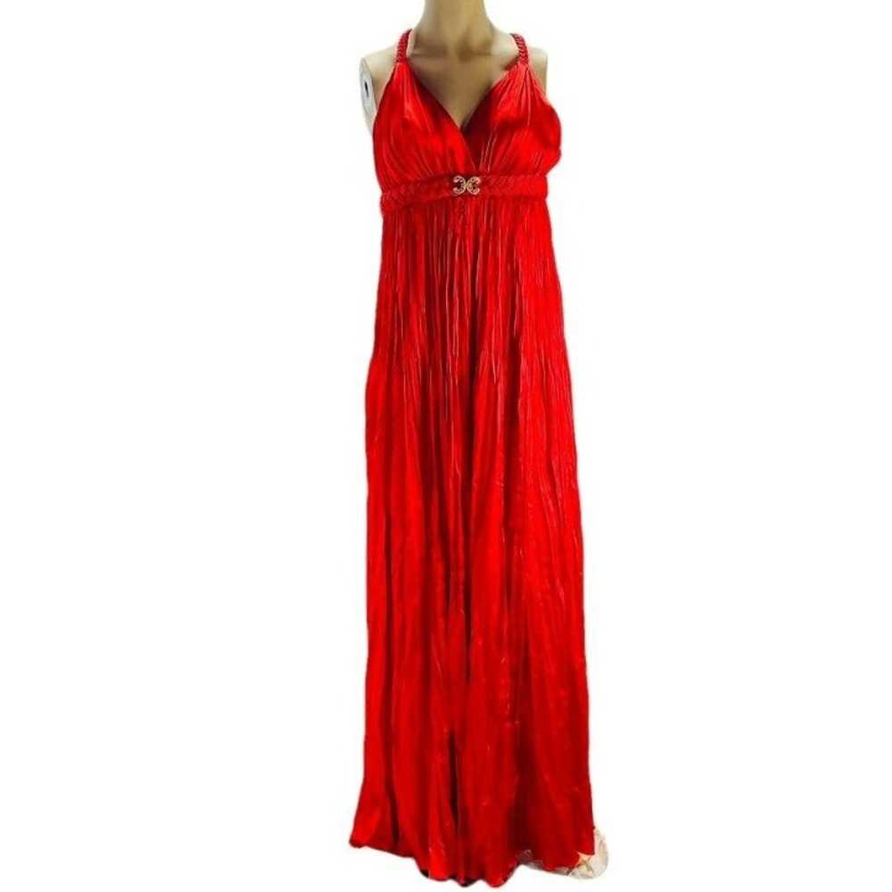 MAC DUGGAL Womens Dress Size 01 Red Polyester Gow… - image 1