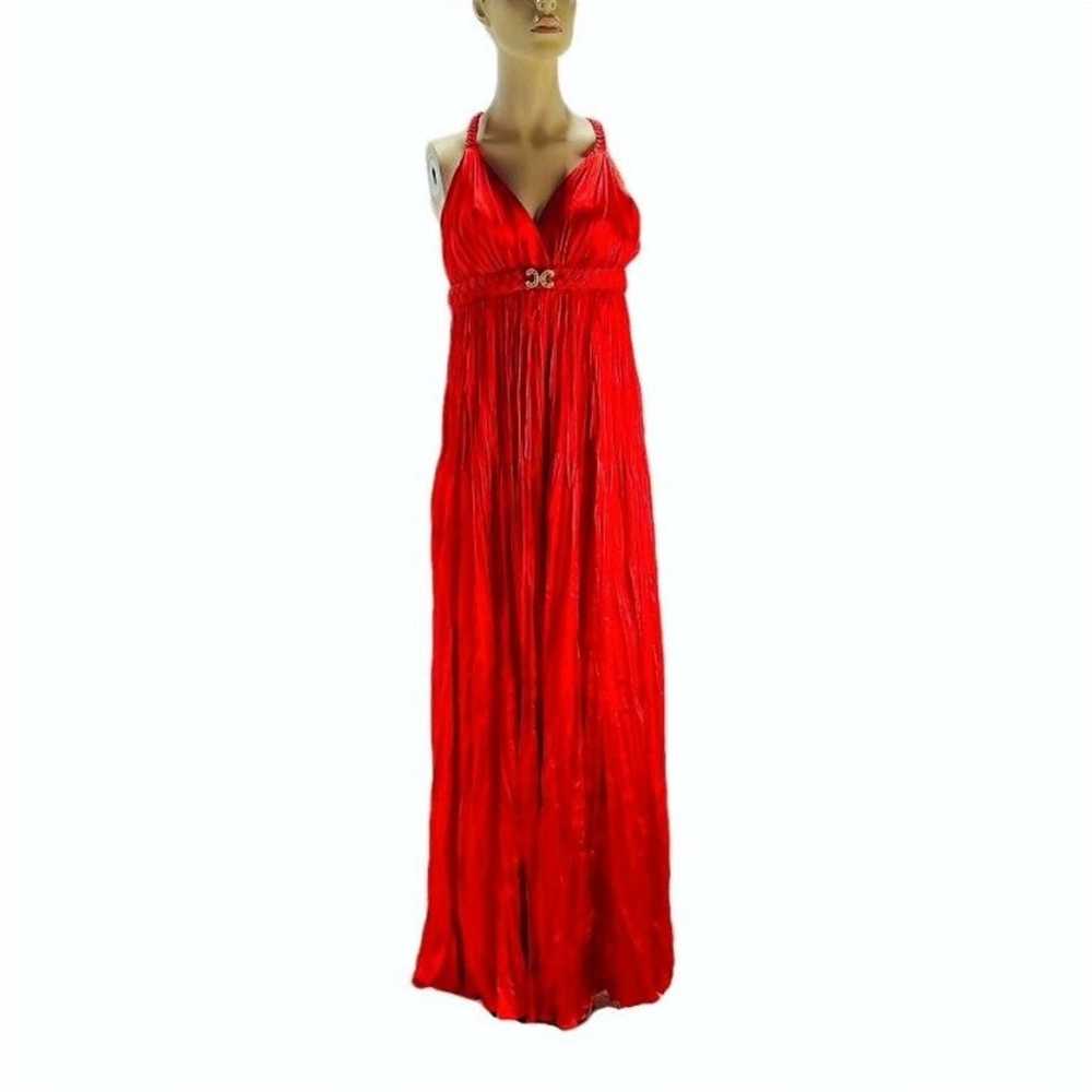 MAC DUGGAL Womens Dress Size 01 Red Polyester Gow… - image 6