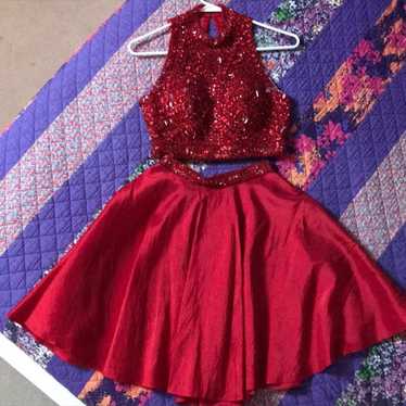 Red Sherri Hill Homecoming Dress