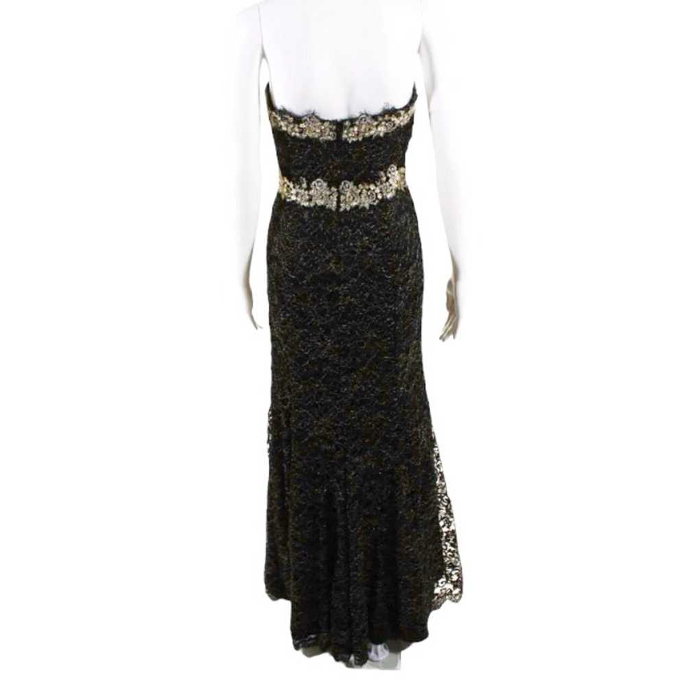 Marchesa Notte Gilded Gold Strapless Gown Formal … - image 3