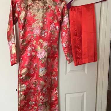 Asian engagement dress set - image 1