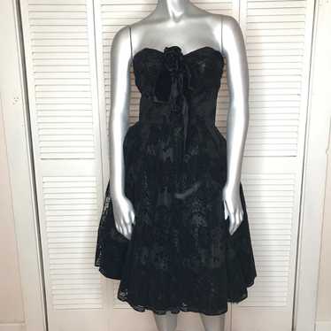 Didier Ludot Paris Black Lace Dress 2 XS - image 1