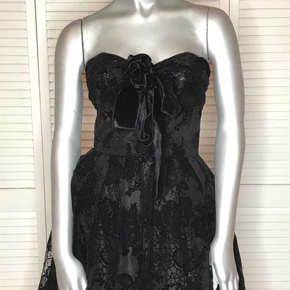 Didier Ludot Paris Black Lace Dress 2 XS - image 2