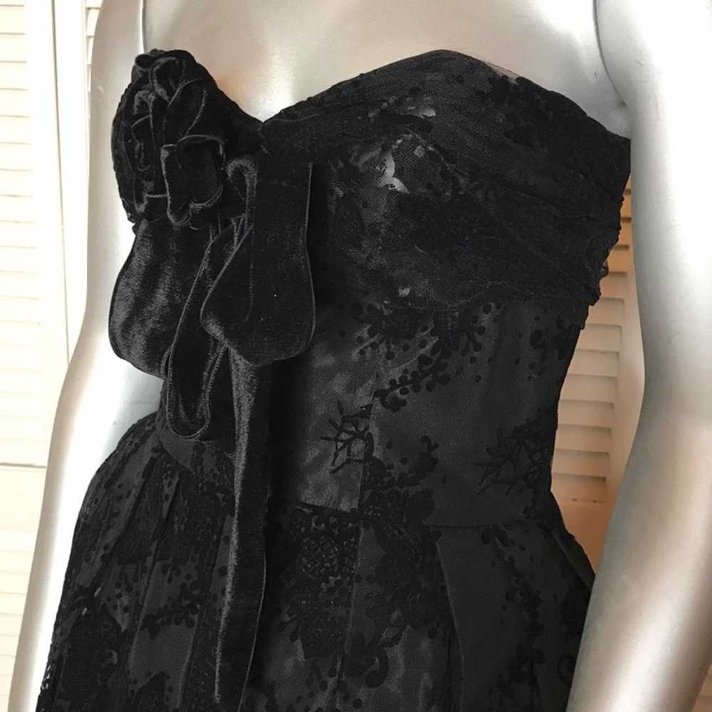 Didier Ludot Paris Black Lace Dress 2 XS - image 3