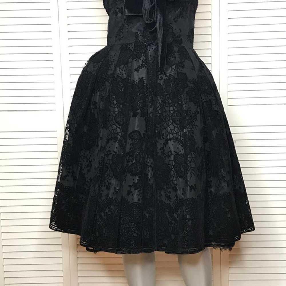 Didier Ludot Paris Black Lace Dress 2 XS - image 8