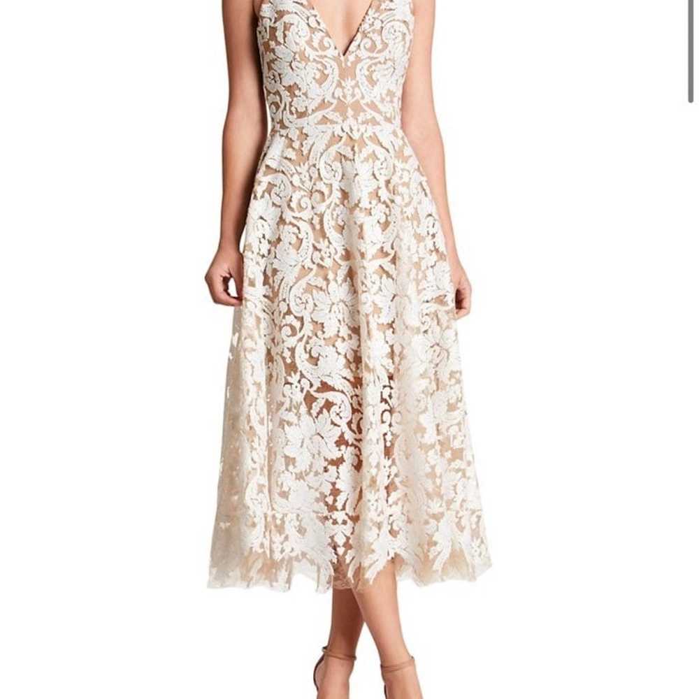 Dress the Population white lace dress - image 1