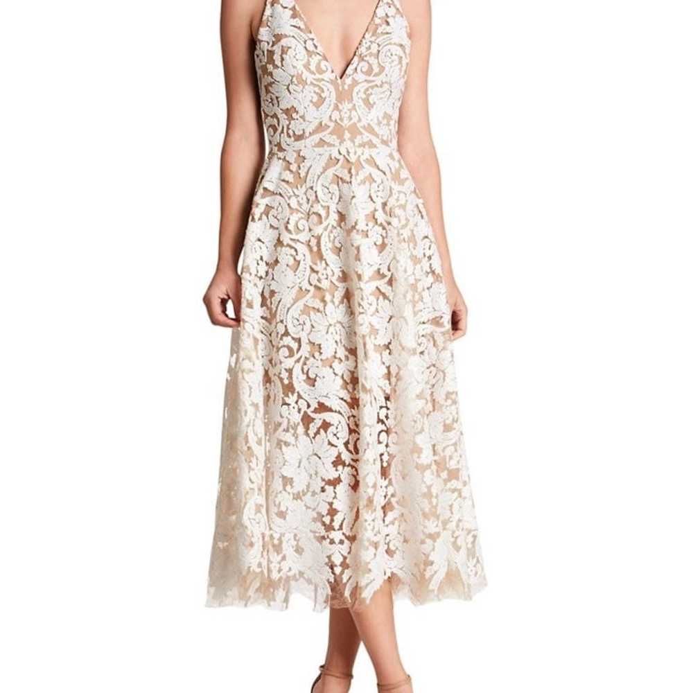 Dress the Population white lace dress - image 2