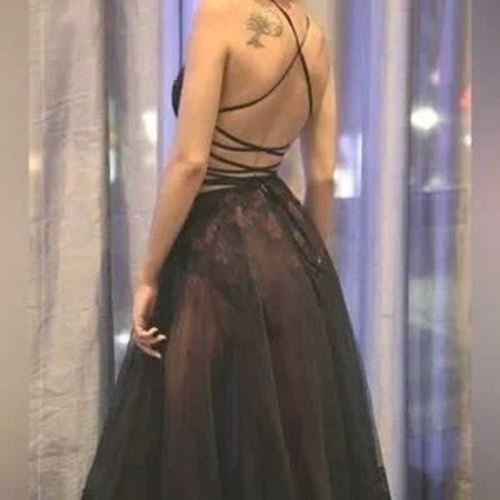 Custom made gothic mesh/ see through gown dress. - image 5