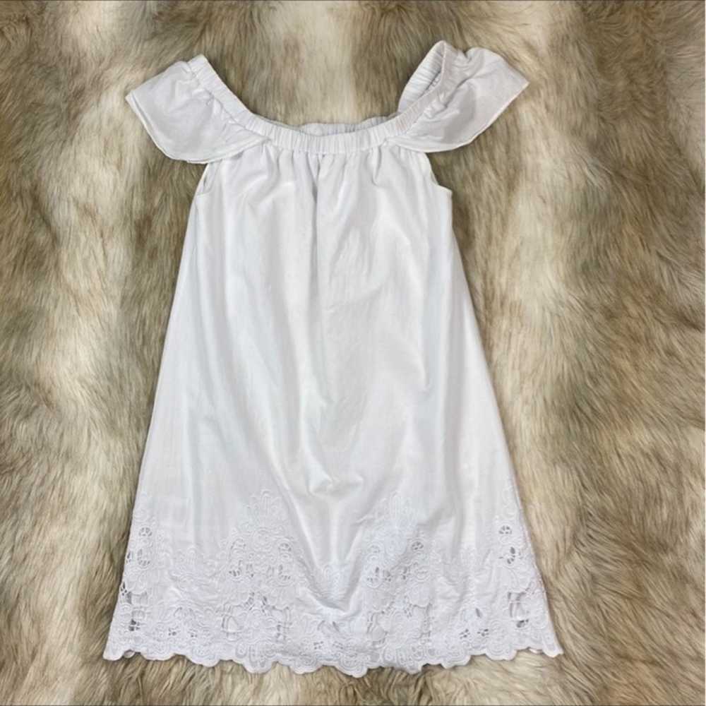 BCBGMaxAzria Off-The-Shoulder Lace Pattern Dress,… - image 7