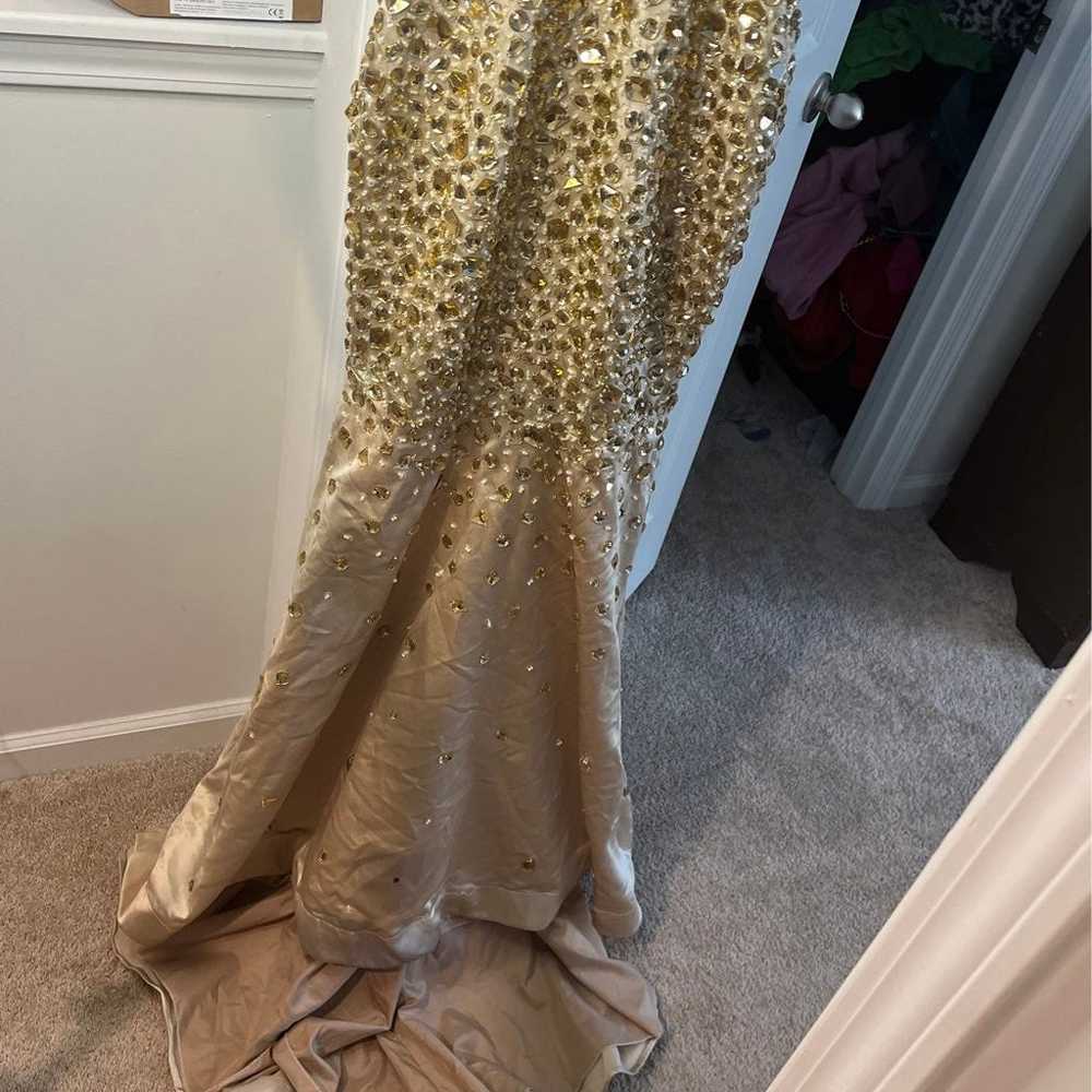 Gold prom dress - image 7