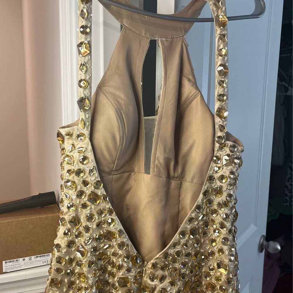 Gold prom dress - image 8