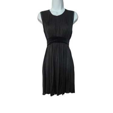 Chloe Velvet Trim Black Dress TS - image 1