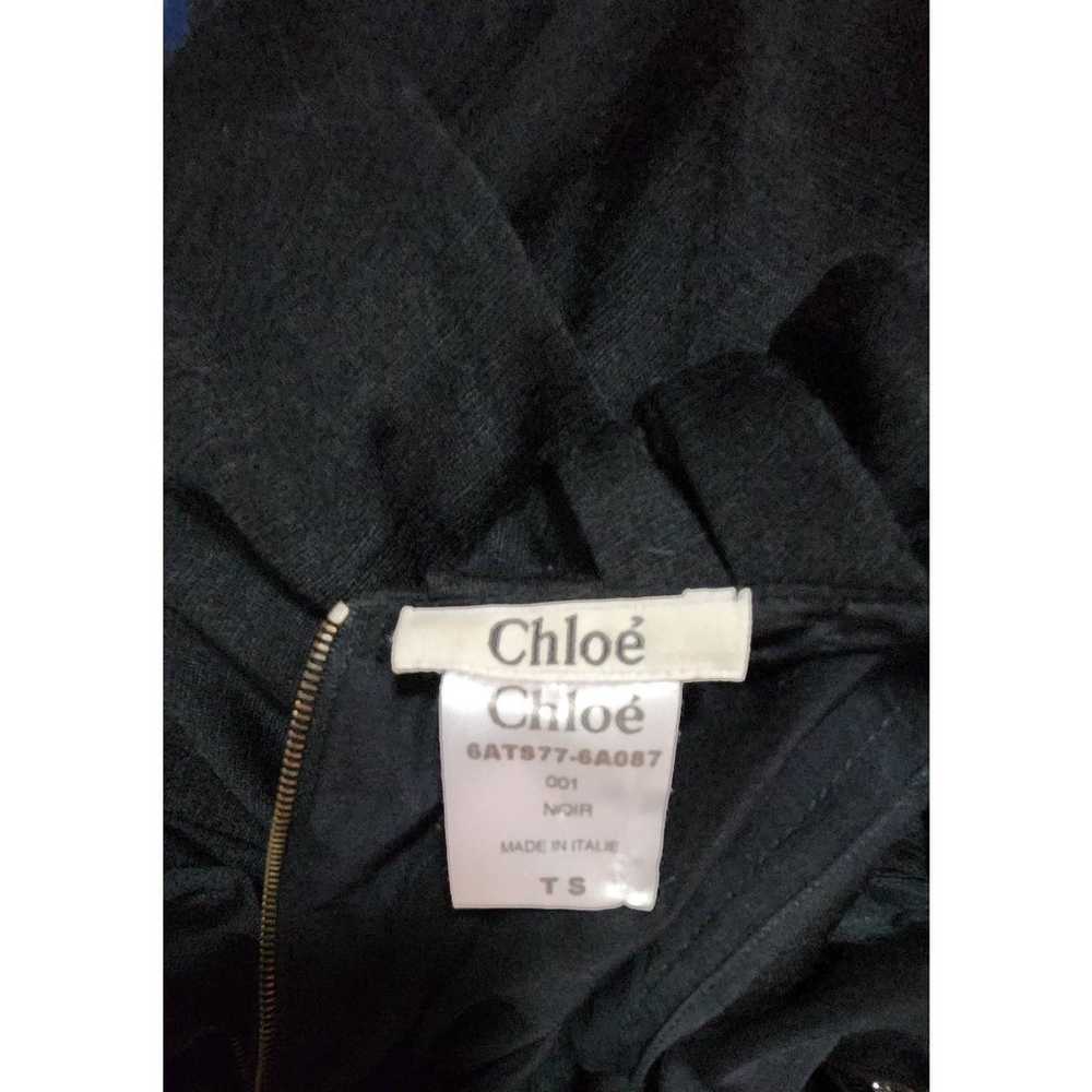 Chloe Velvet Trim Black Dress TS - image 5