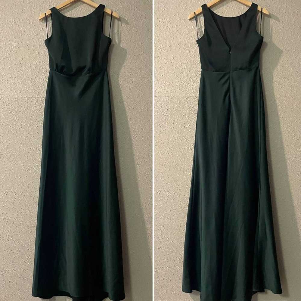 NWOT Anthropologie Beckett Satin Maxi Dress Dark … - image 3