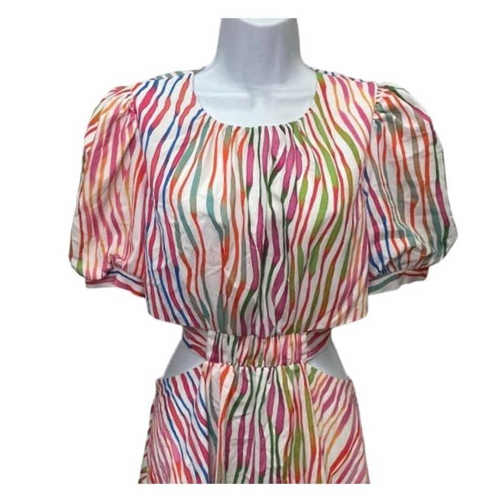 Amur Cole Cut Out Mini Dress Size 4 Colorful - image 7