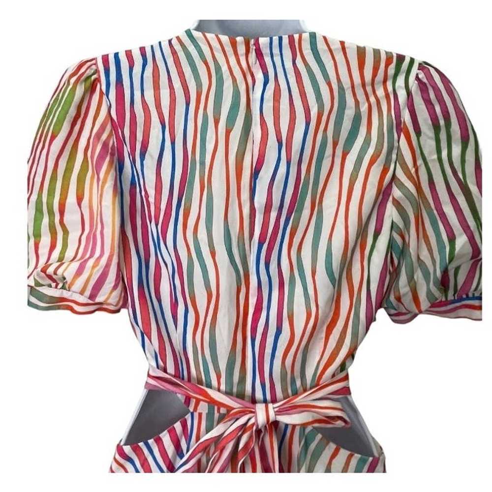 Amur Cole Cut Out Mini Dress Size 4 Colorful - image 8