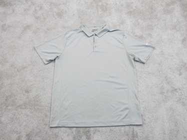 Nike Golf Polo Shirt Mens L Gray Short Sleeve Swo… - image 1