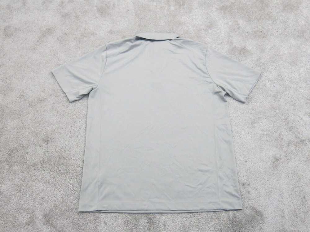 Nike Golf Polo Shirt Mens L Gray Short Sleeve Swo… - image 2