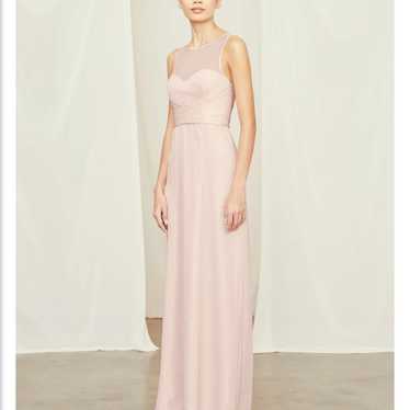{AMSALE} Blush Pink Bridesmaid Dress