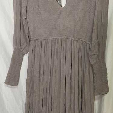 Free People Wednesday Cutout Laced up Back Smocked