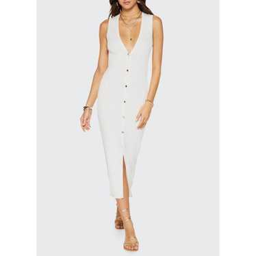 RAMY BROOK Simon Sleeveless Ribbed Button-Front D… - image 1