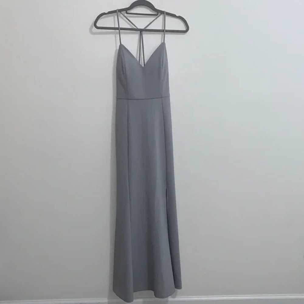 Jenny Yoo Collection Gray Reese Formal Strappy Ma… - image 3