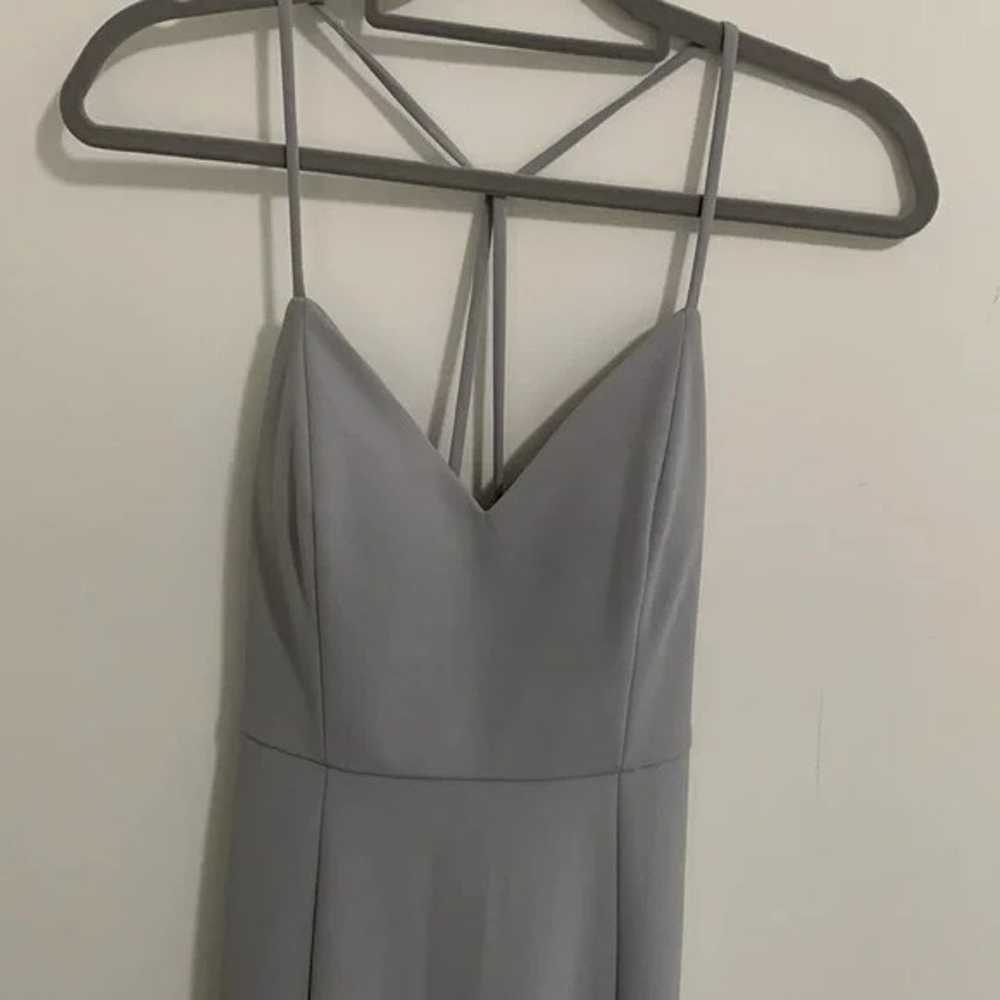 Jenny Yoo Collection Gray Reese Formal Strappy Ma… - image 5