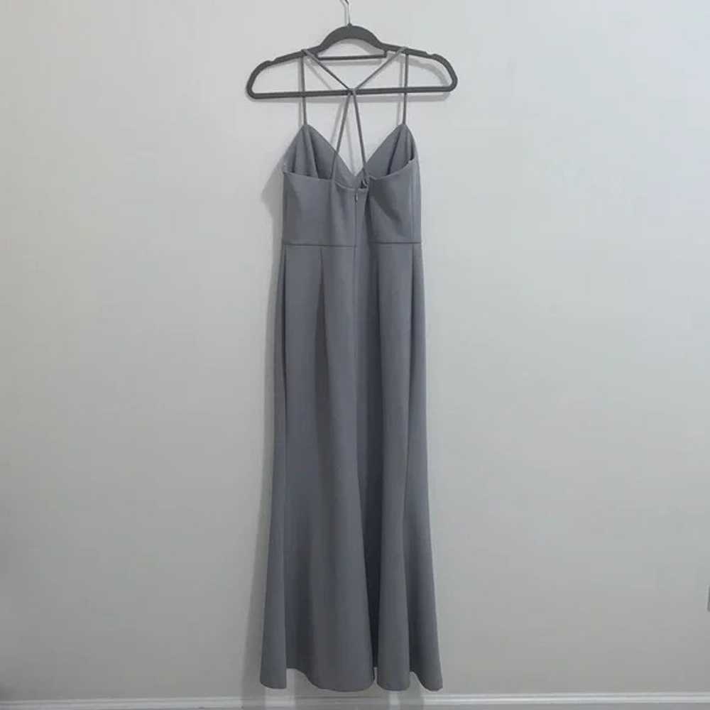 Jenny Yoo Collection Gray Reese Formal Strappy Ma… - image 6