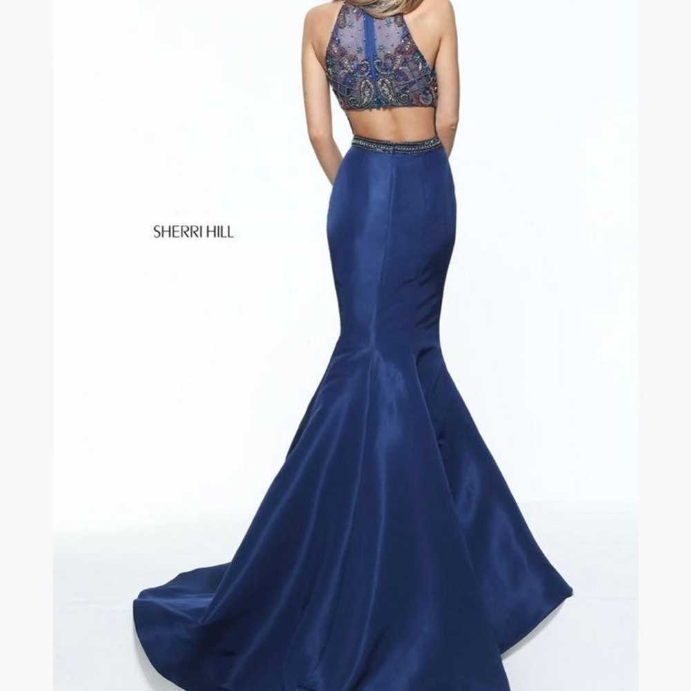 Sherri Hill Blue prom dress size 8 - image 2