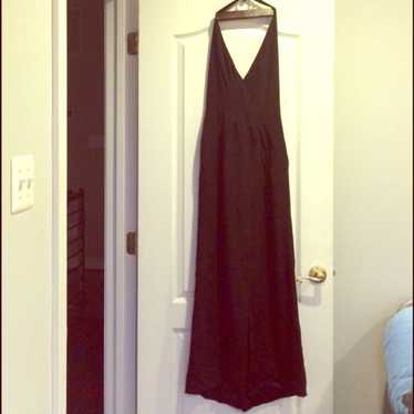 Designer Black Gown Long Dress Size 8 - image 1