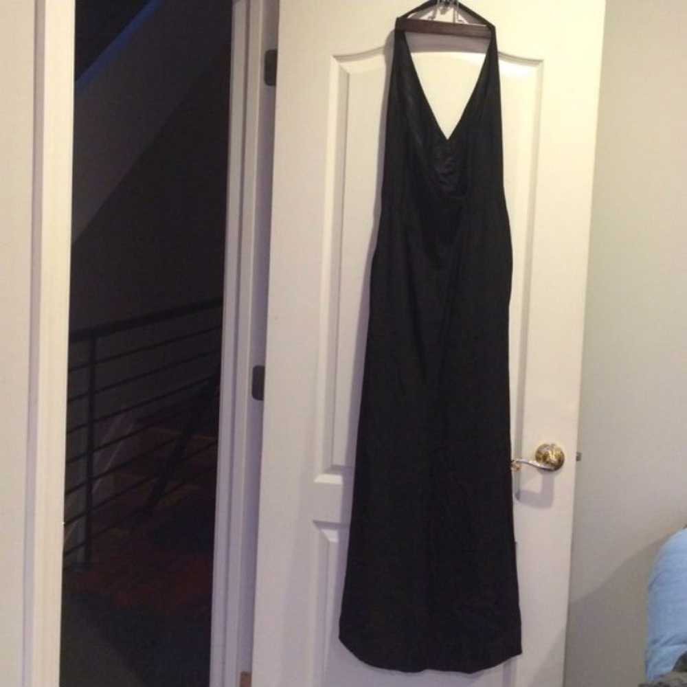 Designer Black Gown Long Dress Size 8 - image 4