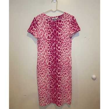 Vintage Moschino Cheap & Chic Pink Leopard Knit Wo
