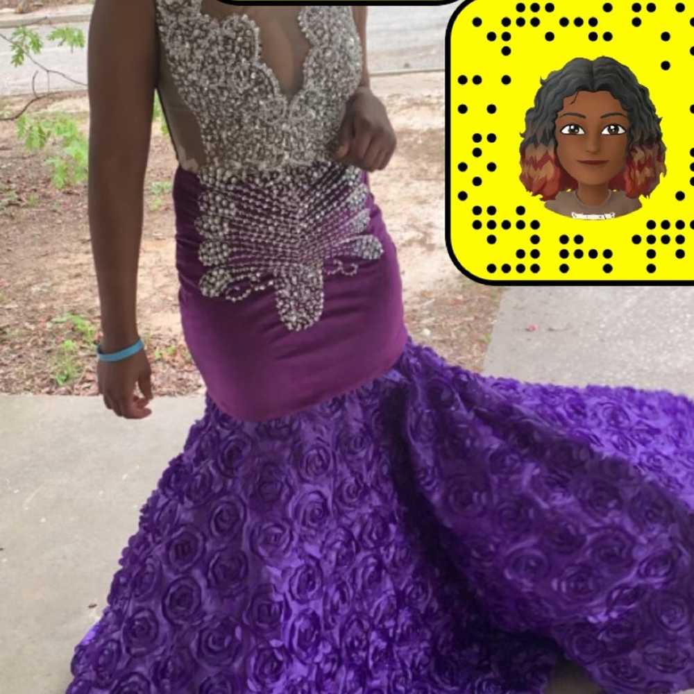 purple prom dress - image 1