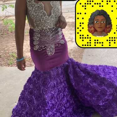 purple prom dress - image 1
