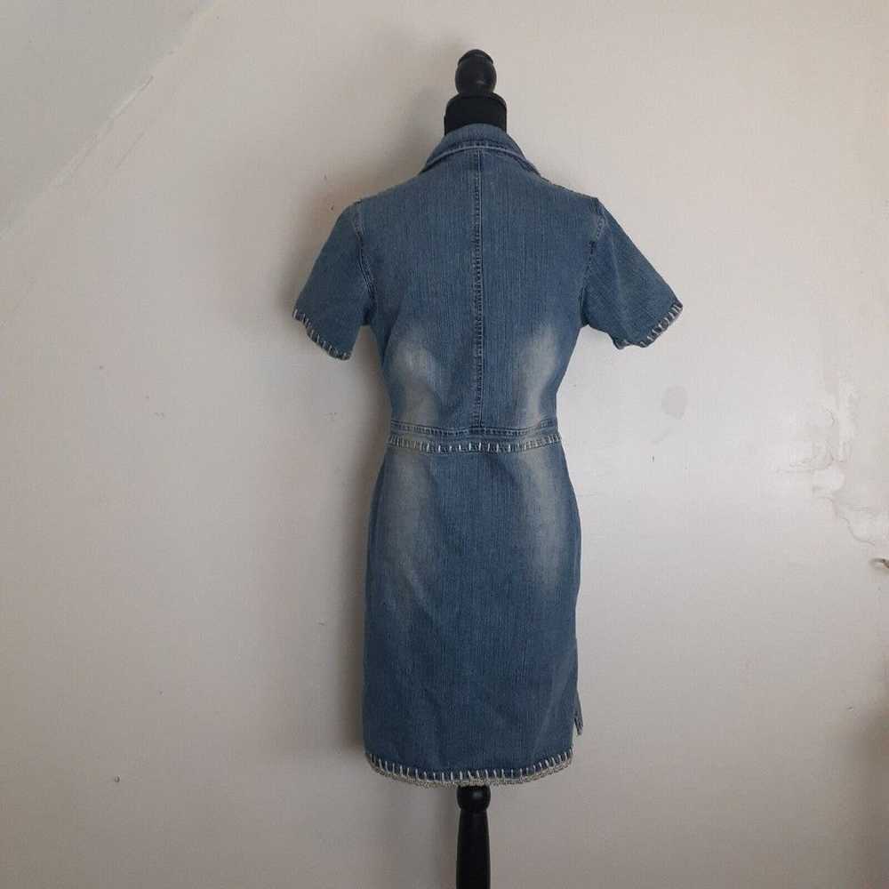 Von Dutch Vintage Upcycled Reworked Denim Dress M… - image 4
